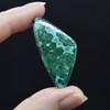 Natural Large Malachite with Chrysocolla Semi-precious Irregular Triangular Gemstone Cabochons  - 1 Count  - 10 Options