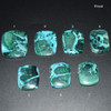 Natural Large Malachite with Chrysocolla Semi-precious Rectangular Gemstone Cabochons  - 1 Count  - 7 Options