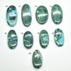 Natural Large Malachite with Chrysocolla Semi-precious Oval Gemstone Cabochons  - 1 Count  - 9 Options Lot 02
