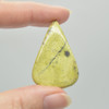 Natural Large Gaspeite Semi-precious Teardrop Gemstone Cabochons  - 1 Count  - 3 Options