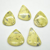 Natural Large Gaspeite Semi-precious Teardrop Gemstone Cabochons  - 1 Count  - 5 Options