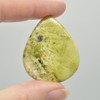 Natural Large Gaspeite Semi-precious Teardrop Gemstone Cabochons  - 1 Count  - 5 Options