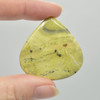 Natural Large Gaspeite Semi-precious Teardrop Gemstone Cabochons  - 1 Count  - 5 Options