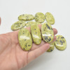 Natural Large Gaspeite Semi-precious Oval Gemstone Cabochons  - 1 Count  - 3 Options