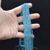 Natural Apatite Semi-precious Gemstone Round Tube Beads - 2mm x 2mm - 15'' Strand