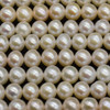 Natural Freshwater Potato Round Pearl Beads - Grade A+ - Off White - 5mm - 6mm -  14'' Strand