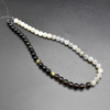 Natural Mixed Neutral Colours Semi-Precious Gemstone Round Beads - 8mm - 15'' Strand