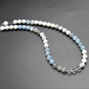 Natural Mixed Colours (Colours of the Sky) Semi-Precious Gemstone Round Beads - 8mm - 15'' Strand