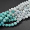 Natural Mixed Blue Colours Semi-Precious Gemstone Round Beads - 8mm - 15'' Strand