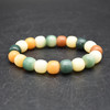 Natural Bodhi Root Barrel Bead Bracelet/Sample Strand - Mala Prayer Beads - 10mm - Multi-Coloured