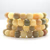 Natural Bodhi Root Barrel Bead Bracelet/Sample Strand - Mala Prayer Beads - 10mm - Multi-Coloured