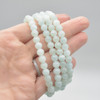 Mint Blue Calcite (dyed) Semi-precious Gemstone Round Beads Sample strand / Bracelet - 6mm or 8mm sizes, 7.5''