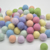 100% Wool Felt Balls - 1.5cm - 100 Count - Felt Balls - Assorted Confetti Mix