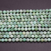 Natural Chrysoprase Semi-Precious Gemstone FACETED Round Beads - 4mm - 15'' Strand