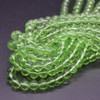 Green Quartz Round Gemstone Beads 4mm, 6mm, 8mm, 10mm - 15'' Strand