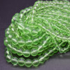 Green Quartz Round Gemstone Beads 4mm, 6mm, 8mm, 10mm - 15'' Strand