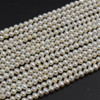 Natural Freshwater Potato Pearl Beads - Off White - approx 4mm - 5mm - 14'' Strand
