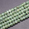 Natural Green Rutilated Quartz Semi-Precious Gemstone FACETED Rondelle Spacer Beads - 4mm x 3mm - 15'' Strand
