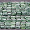 Natural Green Fluorite Semi-Precious Irregular Faceted Tube Gemstone Beads - 13mm - 15mm x 9mm - 10mm - 15'' Strand