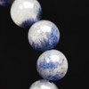 Natural Dumortierite in Quartz Semi-precious Gemstone Round Bead Bracelet - 6mm, 8mm Sizes - 7.5 inches