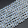 Natural White Topaz Semi-Precious Gemstone Round Beads - 6mm, 8mm sizes - 15'' Strand