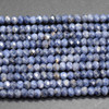 Natural Sapphire Semi-Precious Gemstone FACETED Rondelle Spacer Beads - 3mm x 2mm - 15'' Strand