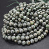 Natural Green Kyanite Semi-Precious Gemstone Round Beads - 6mm, 8mm sizes - 15'' Strand