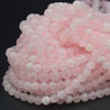 Natural Pale Pink Calcite Semi-Precious Gemstone Round Beads - 6mm, 8mm sizes - 14" strand