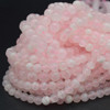 Natural Pale Pink Calcite Semi-Precious Gemstone Round Beads - 6mm, 8mm sizes - 15'' Strand