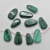 Natural Polished Malachite Crystal Tumble Stone / Pebble Pendant - 1 Count - 3cm - 4cm