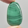 Natural Polished Malachite Crystal Tumble Stone / Pebble Pendant - 1 Count - 3cm - 4cm