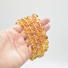 Heat Treated Citrine Gemstone Round Beads Sample strand / Bracelet - 10mm - 7.5 inches