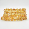 Heat Treated Citrine Gemstone Round Beads Sample strand / Bracelet - 10mm - 7.5 inches