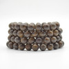 Bronzite Semi-precious Gemstone Round Beads Sample strand / Bracelet - 10mm - 7.5 inches