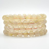 Gold Rutilated Quartz AA Semi-precious Gemstone Round Beads Sample strand / Bracelet - 10mm - 7.5 inches