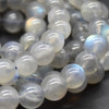 Blue Flash Grade AA Labradorite Semi-Precious Gemstone Round Beads / Sample Strand - 9.5mm - 7 inches