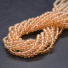 Citrine SMOOTH Round Semi-precious Gemstone Beads - 3mm - 15'' Strand