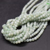 Natural Jadeite SMOOTH Round Semi-precious Gemstone Beads - 3mm - 15'' Strand 