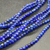 Natural Lapis Lazuli SMOOTH Round Semi-precious Gemstone Beads - 3mm - 15'' Strand 