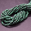 Natural Malachite SMOOTH Round Semi-precious Gemstone Beads - 3mm - 15'' Strand 