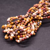 Natural Mookite/ Mookaite SMOOTH Round Semi-precious Gemstone Beads - 3mm - 15'' Strand 