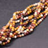 Natural Mookite/ Mookaite SMOOTH Round Semi-precious Gemstone Beads - 3mm - 15'' Strand 