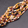 Natural Mookite/ Mookaite SMOOTH Round Semi-precious Gemstone Beads - 3mm - 15'' Strand 