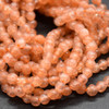 Natural Sunstone SMOOTH Round Semi-precious Gemstone Beads - 3mm - 15'' Strand 