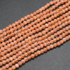 Natural Sunstone SMOOTH Round Semi-precious Gemstone Beads - 3mm - 15'' Strand 