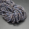 Natural Light Blue Sapphire Gemstone FACETED Round Beads - 4mm - 15'' strand