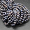 Natural Light Blue Sapphire Gemstone FACETED Round Beads - 4mm - 15'' strand