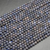 Natural Light Blue Sapphire Gemstone FACETED Round Beads - 4mm - 15'' strand