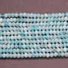Peruvian Amazonite Gemstone FACETED Rondelle Spacer Beads - 2.8mm, 3mm, 4mm, 6mm Sizes - 15'' Strand