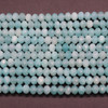 Peruvian Amazonite Gemstone FACETED Rondelle Spacer Beads - 2.8mm, 3mm, 4mm, 6mm Sizes - 15'' Strand